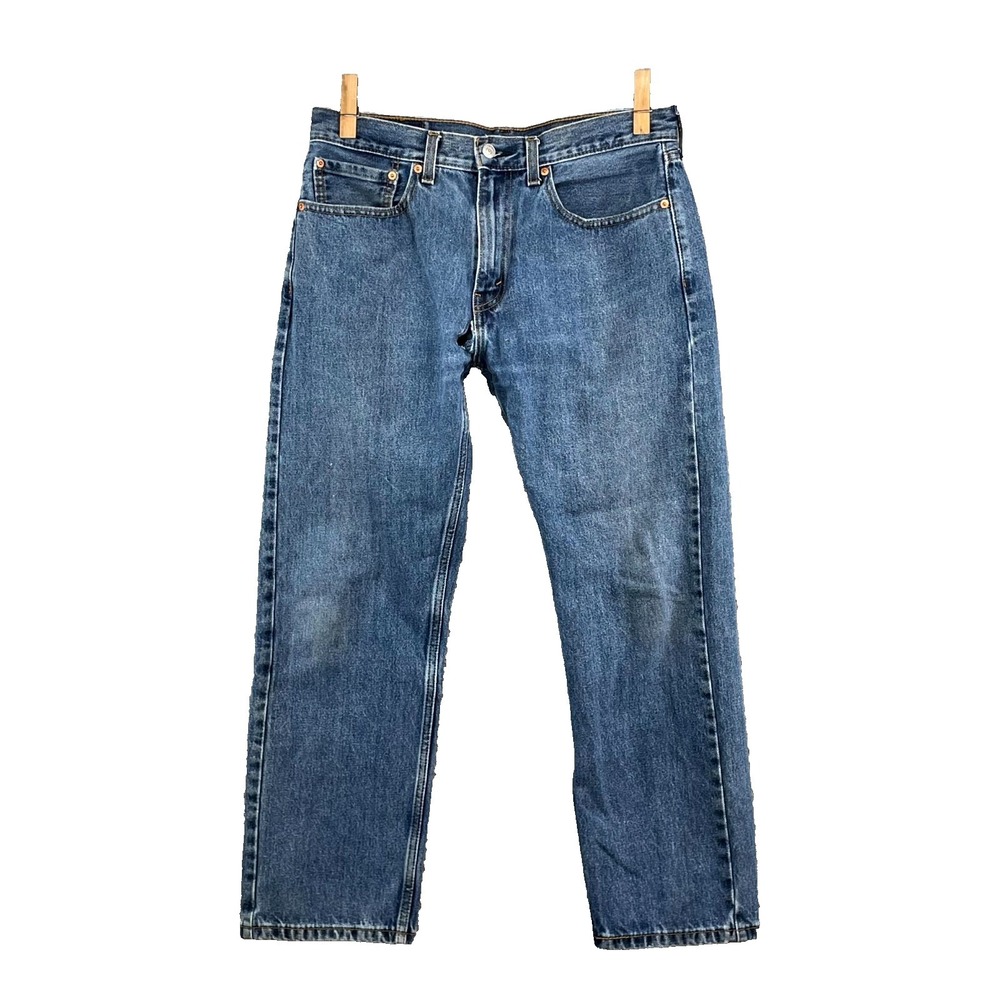 Levi's 501 Original Fit Jeans Mens 34x27.5* Blue Denim Streetwear Skater Grunge